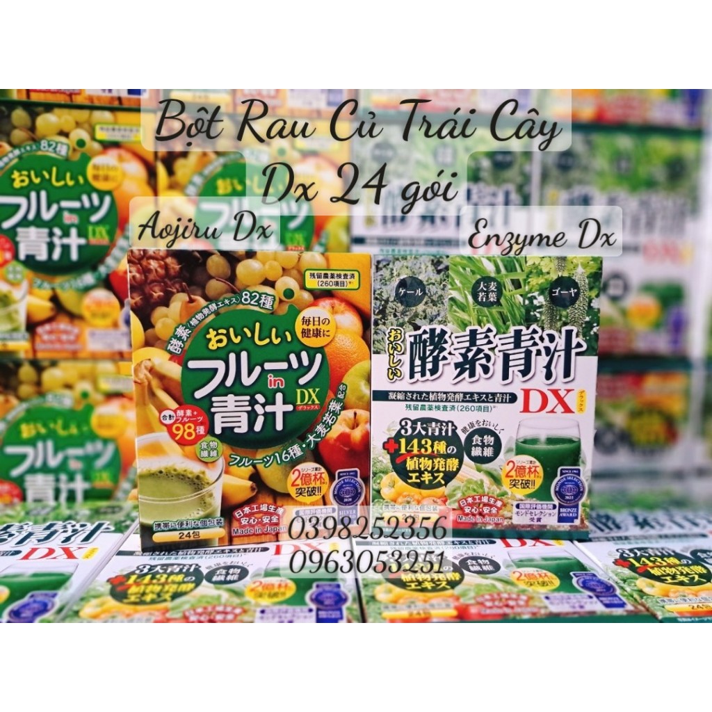 BỘT RAU CỦ VỊ TRÁI CÂY AOJIRU NHẬT BẢN 24 gói