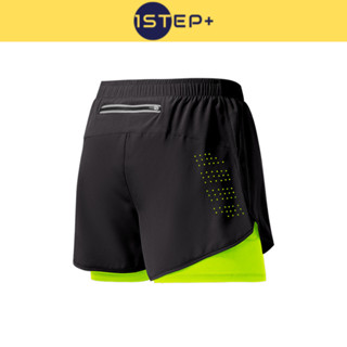 Quần chạy bộ Nam Nữ 2 lớp LEEGO - ONSTEP, quần SHORT tập gym thể thao thoáng khi, có túi khóa sau đựng điện thoại