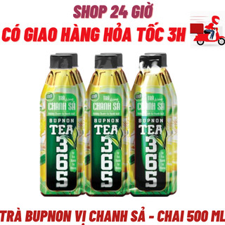 Trà chanh sả bupnon 365 1 lốc 6 chai 500ml