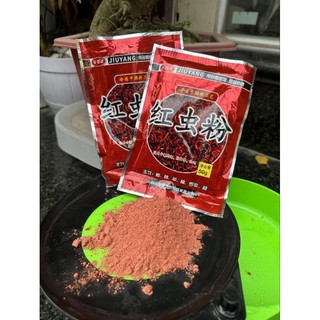 Mồi câu cá trùng chỉ, bột trùng chỉ đỏ chuyên chép, trôi, trắm, rô phi