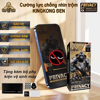 Cường lực xiaomi redmi 9a, 9c, 9i, 9t, a1, a2, a1+, a2 plus, a2+, a3 chống nhìn trộm kingkong đen