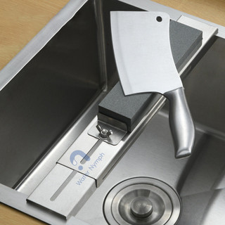 Giá mài dao inox 304, đá mài dao đặt lên bồn rửa bát tiện lợi NOP Waternymph