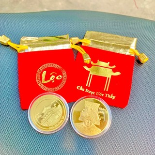 Xu Lộc Bà Châu Đốc , Bà Chúa Xứ Núi Sam , Kèm Túi , Thích Hợp Làm Quà tặng May Mắn, Phong Thủy