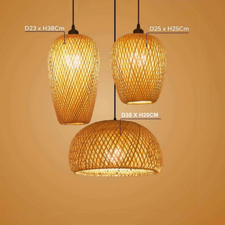 Đèn mây tre thả trần, đèn trang trí,decor SỈ - LẺ dành cho quán ăn, tiệm, quán cafe, nhà hàng chính hãng Ưng decor