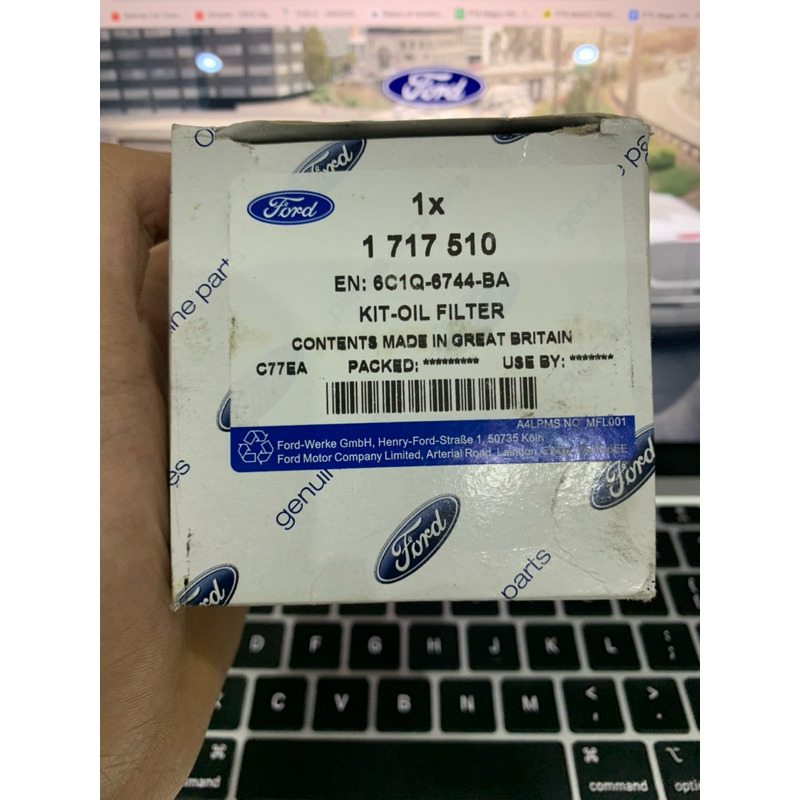 [CHÍNH HÃNG] Lọc dầu máy Transit 2013-2020 Mã PT: 6C1Q-6744-BA / 6C1Q-6744-AA