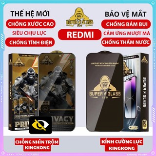 Kính cường lực KingKong, chống va đập, Chống Nhìn Trộm Redmi Note 13 PRO,Note 13 full màn thế hệ mới