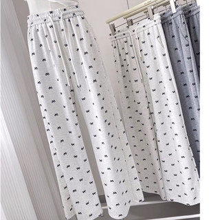 Quần Ống Suông in nơ chất tăm lạnh HQ dài 100cm BIGSIZE m738