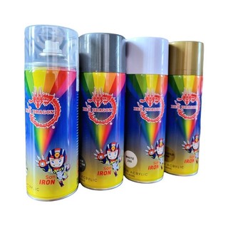 Sơn xịt IRON gốc Acrylic. Sơn tốt trên sắt mạ kẽm, độ phủ cao.