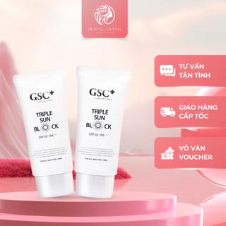 Kem chống nắng gsc triple sun block spf50+ pa+++ - chống nắng phổ rộng, bảo vệ da suốt 8 giờ