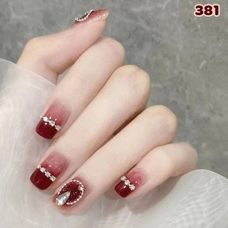 Móng tay giả, móng giả, móng tay giả đính đá, bộ móng tay giả 24 móng kèm keo - dz381