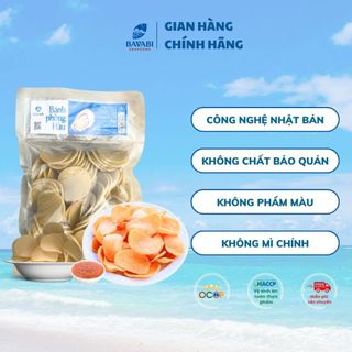 Bánh Phồng Hàu Bavabi hình tròn, được làm từ hàu sữa tươi, đặc sản biển Quảng Ninh