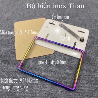 Bộ Khung Biển Số Inox Xe Máy