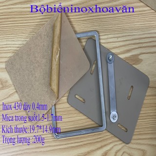 Bộ Khung Biển Số Inox Xe Máy