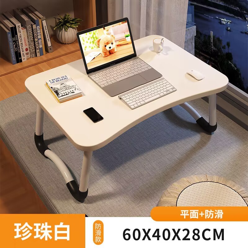 Bàn học gấp gọn ngồi bệt mini decor làm việc thông minh có khe cắm điện thoại máy tính bảng H11 | BigBuy360 - bigbuy360.vn