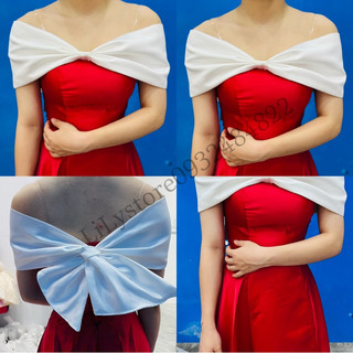 Phụ kiện trễ vai nhún nơ full size s/m/l/xl có nhận may theo số đo