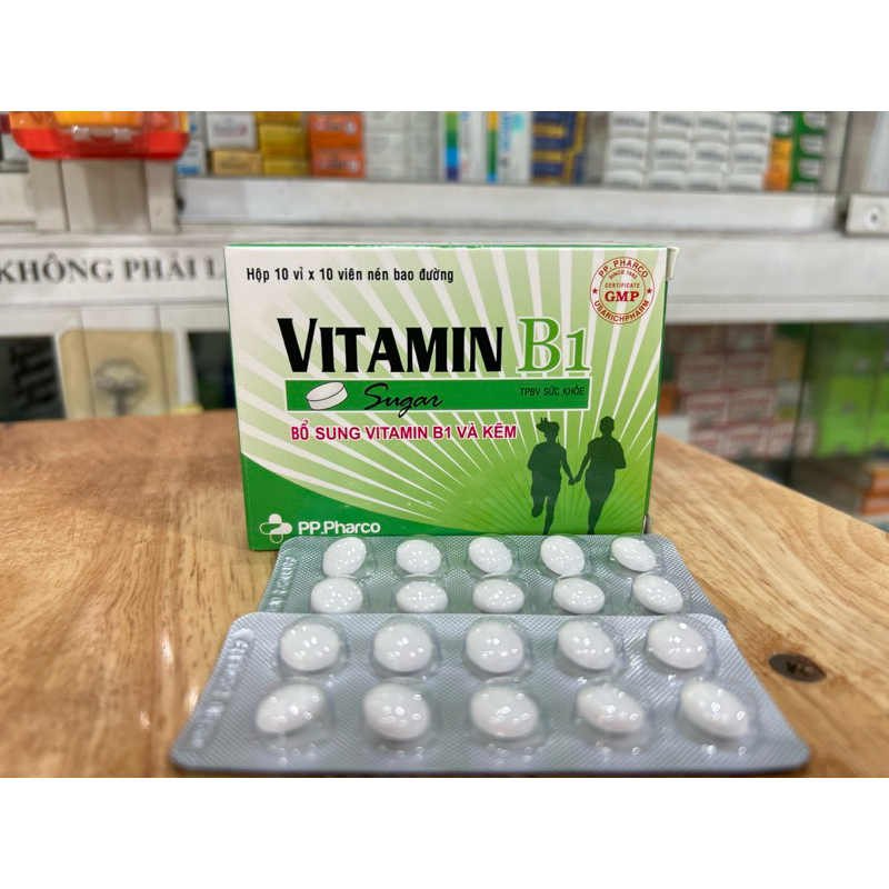 ✅ TPBVSK Vitamin B1 (hộp 100 viên) Phong Phú pharco hỗ trợ bổ sung vitamin b1 và kẽm