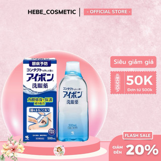 Nước rửa mắt eyebon nhật bản 500ml, bảo vệ giác mạc, phục hồi mắt, độ mát 2,5 hơi mát