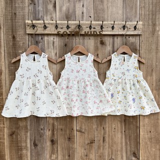 Váy ba lỗ vải xô muslin hoa nhí cho bé gái từ 7-20kg 🐯sota kids🐯