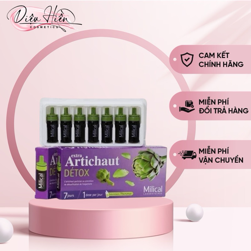Thải độc gan 7 ngày Milical chiết xuất từ hoa Atiso
