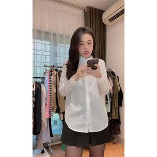 Áo sơ mi trắng, sơ mi nữ HM auth