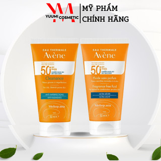 Kem chống nắng avene dry touch fluide spf50+ 50ml - avene mattifying cleanance spf50+ 50ml