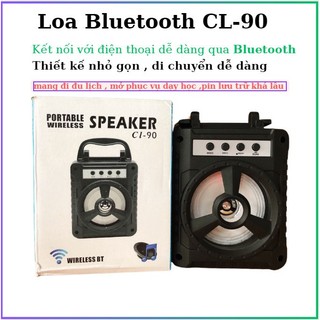 Loa Bluetooth CL-90 (Đèn Led, Bass siêu hay)