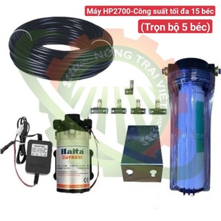Máy phun sương làm mát, trọn bộ máy phun sương Haita HP2700, trọn bộ máy phun sương Haita HP2900 và 15béc