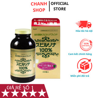 Tảo xoắn Spirulina Nhật Bản 2200, viên tảo xoắn nhật