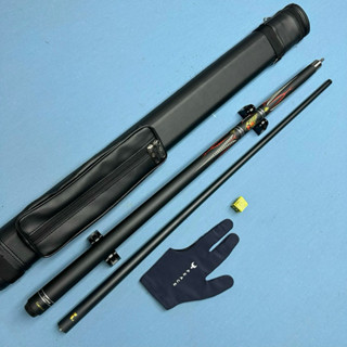 Cơ Lỗ (Pool)- Cơ Cuemall -Ngọn Phủ CarBon - Đã lên tẩy kính cao cấp ( Bao da ,găng, lơ ) Cơ Bida