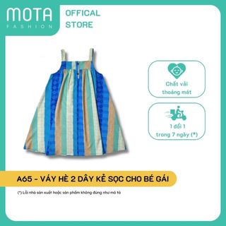  Váy hè 2 dây kẻ sọc cho bé gái đủ size từ 15-32kg