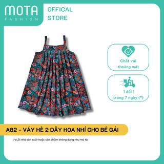  Váy hè 2 dây hoa nhí cho bé gái đủ size từ 15-32kg
