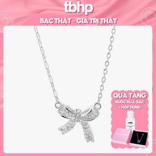 Dây chuyền bạc nữ tbhp bowtie 925 silver nacklace - mã tsjd22