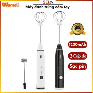 Máy đánh trứng cầm tay Seka SK-788 pha chế tiện lợi kèm sạc pin. Bảo hành chính hãng 12 tháng