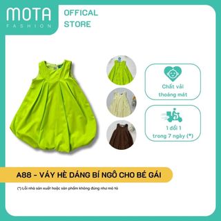  Váy hè dáng bí ngô cho bé gái đủ size từ 15-32kg