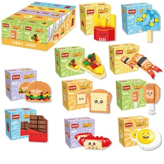 Set 5 đồ chơi lắp ráp mô hình đồ ăn