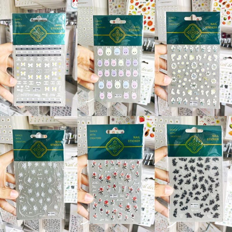 Sticker nổi 5D dán móng