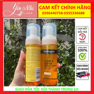 Sữa Rửa Mặt Neutrogena Curcuma Clear Tạo Bọt Tinh Chất Nghệ 150 ml Pháp