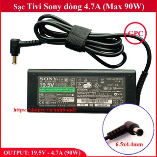 Sạc Tivi Sony 19.5V 4.7A tặng kèm dây nguồn - Bảo hành 12 tháng New