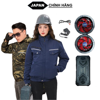 Áo Điều Hòa Chính Hãng Nhật Bản Pin 12 Tiếng Cực Khỏe Chống Nóng, An Toàn - Bảo Hành 12 Tháng