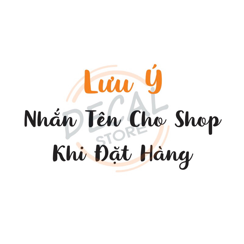 TEM DÁN XE TÊN THEO YÊU CẦU