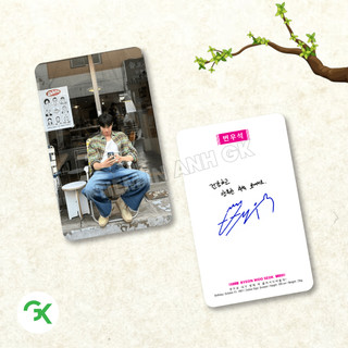 Photocard BYEON WOO SEOK (P3) - Seonjae - Sơn Sĩ - Size 5.5x9cm