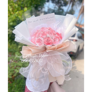 Hoa bó nhũ hồng cute
