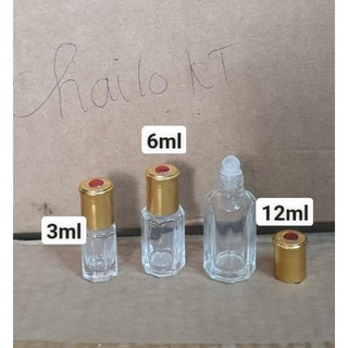 Lọ chiết tinh dầu. chai chiết bi lăn 3ml 6ml 12ml. lọ lăn nước hoa. lọ bi lăn thuỷ tinh đựng tinh dầu
