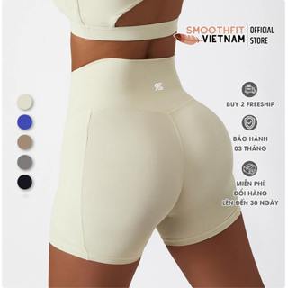 Quần Đùi Không Chun Mông Short Biker Gym Nữ Túi Bên Hông - Chất Liệu Lycra Cao Cấp SmoothFitVN QN 6425 Co Dãn 4 Chiều
