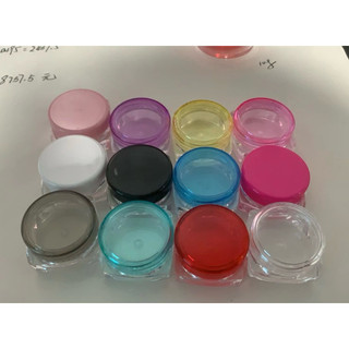 Hủ nhựa chiết kem, hủ vuông chiết kem 3gr 5ml