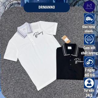 ÁO POLO NAM kẻ cổ phối Thêu B.B.R trước ngực, Chất vải cotton mặc siêu mát - Áo POLO nam nữ Hàng QC Cao cấp