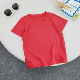 A019 - (10-25kg) Áo thun cho bé trai bé gái trơn basic vải cotton mềm mịn