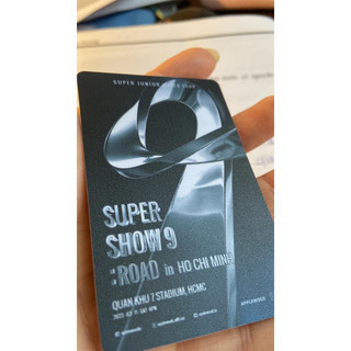 Vé cứng official super junior - super show 9 vietnam- donghae- ryeowook- kyuhyun - super show