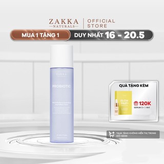 Toner 2 Trong 1 Hỗ Trợ Làm Sạch Và Cấp Ẩm Probiotic Anti-Pollution & Hydrating Dual Effect Zakka Naturals 150ml