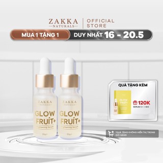 Bộ Hai Serum Vitamin C Zakka Naturals GlowFruit+ Brightening 20g